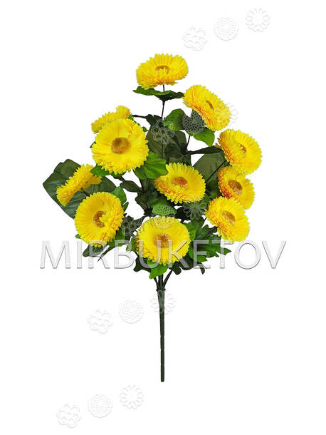 Искусственные цветы Букет Герберы, 11 голов, 500 мм