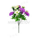 Штучні квіти Букет Гвоздики та Нарциса, 11 голів, 480 мм