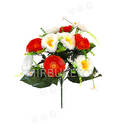 Искусственные цветы Букет Герберы двуцветной, 13 голов, 460 мм