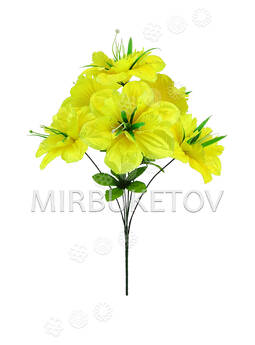 Искусственные цветы Букет Нарцисса, 6 голов, 460 мм