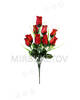 Искусственные цветы Букет Розы, 9 голов, шелк, 430 мм