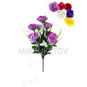 Штучні квіти Букет Троянди відкритої, 9 голів, шовк, 400 мм