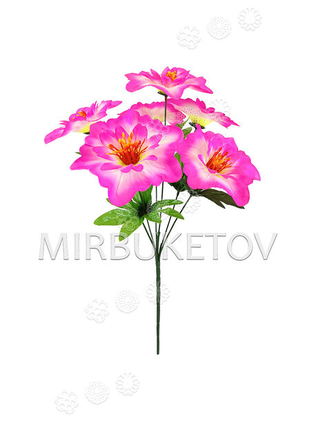 Штучні квіти Букет Гібіскуса, 6 голів, 430 мм
