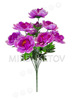 Искусственные цветы Букет Пионов, 9 голов, 600 мм