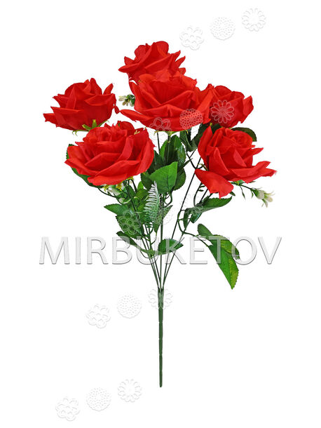 Штучні квіти Букет Троянди, 7 голів, 550 мм