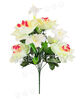 Штучні квіти Букет Лілії та Троянди, 9 голів, 550 мм