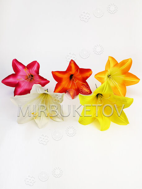 Штучні квіти Лілії, шовк, 6 кольорів, 160 мм