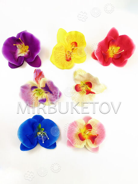 Искусственные цветы Орхидеи, шелк, микс, 120 мм