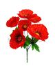 Искусственные цветы букет Красный мак, 6 голов, 390 мм