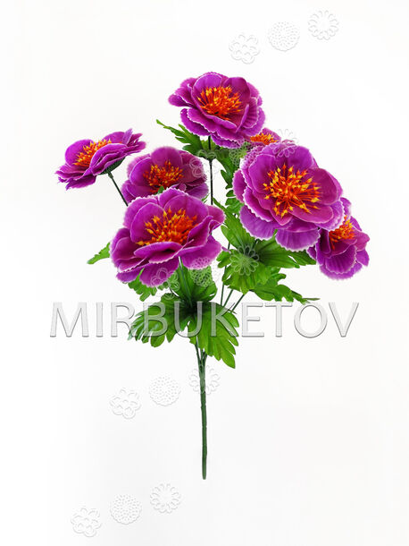 Штучні квіти Букет Піонів, 7 голів, 490 мм