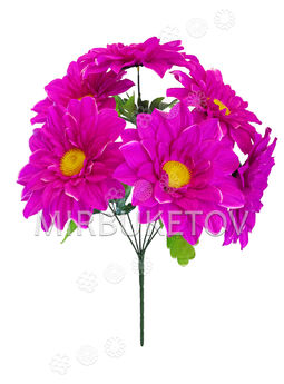 Искусственные цветы Букет Хризантемы, 6 голов, 560 мм