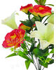 Искусственные цветы Букет Розы и Лилии, 10 голов, 680 мм