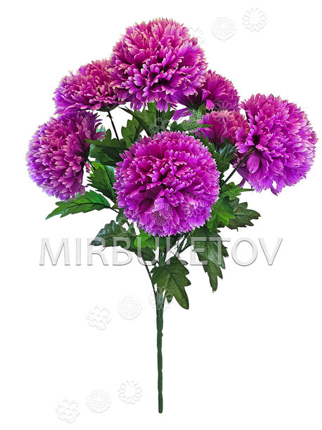Искусственные цветы Букет Гвоздики, 7 голов, 680 мм