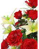 Штучні квіти Букет Троянди та Лілії, 19 голів, 680 мм