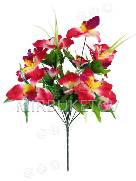Штучні квіти Букет Орхідеї, 13 голів, 640 мм