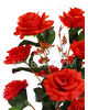 Искусственные цветы Букет открытой Розы VIP, 13 голов, 770 мм