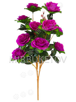 Штучні квіти Букет Троянди хвилястої VIP, 13 голів, 780 мм