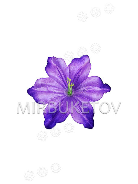 Пресс цветы с тычинкой Гибискус волнистый, 110 мм