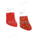 Новорічна шкарпетка для подарунків, червона