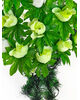 Траурний вінок кошик із підставкою з 16 троянд, мікс, 34x57 см