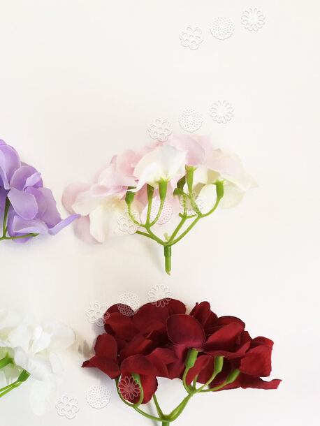 Штучні квіти Гортензії, висота 80 мм