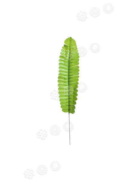 Лист папоротника одиночный, зеленый, 340 мм