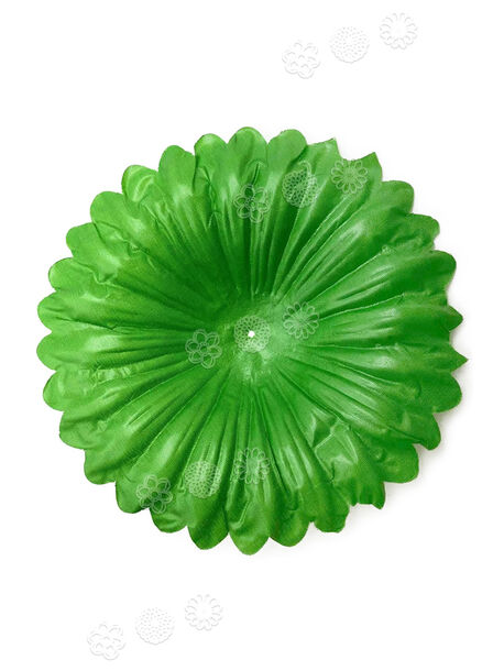 Искусственный лист подставка "Тарелка", зеленый, 180 мм