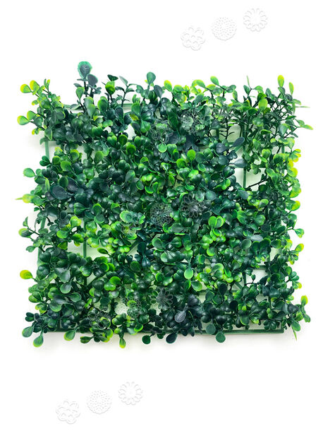 Искусственный коврик VIP Листья, пластик, модульный, темно-зеленый, 250x250 мм