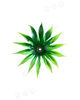 Тычинка-куст для цветов, зеленая, высота 50 мм, диаметр 75 мм