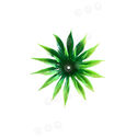 Тычинка-куст без зажима для цветов, зеленая, высота 50 мм, диаметр 80 мм