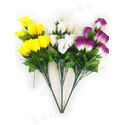 Штучні квіти Букет Троянди, 9 бутонів, мікс, 530 мм