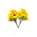 Букет штучних квітів Гербери (Соняшник), 5 головок, жовтий, 320 мм