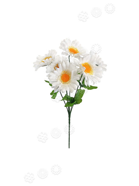 Искусственные цветы Букет белой Ромашки, 6 голов, 330 мм