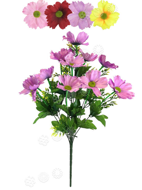 Искусственные цветы Букет Гербер, 12 голов, 550 мм