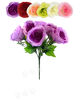 Штучні квіти Букет Троянди відкритої, 9 голів, шовк, мікс, 330 мм