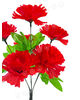 Искусственные цветы Букет Гвоздики, 6 голов, микс, 350 мм
