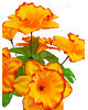 Штучні квіти Букет Нарциса, 6 голів, мікс, 360 мм