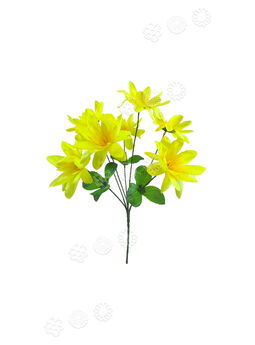 Искусственные цветы Букет Клематиса, 7 голов, 320 мм