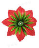 Тичинка-кущ без затиску для квітів, зелена, висота 50 мм, діаметр 80 мм