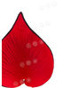 Искусственные цветы Калла без тычинки, красная с черным кантом, бархат, 80x100 мм