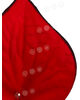 Искусственные цветы Калла без тычинки, красная с черным кантом, бархат, 130x145 мм