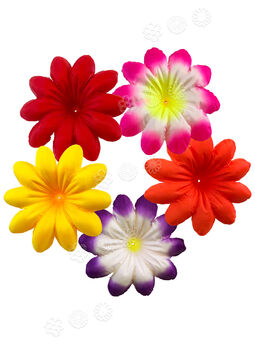 Искусственные Пресс цветы без тычинки Пиретрум, шелк, 135 мм