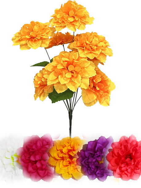 Искусственные цветы Букет Хризантемы, 9 голов, микс, 490 мм