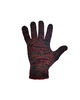 Перчатки защитные, хлопок с нейлоном, черные с красным, размер S/M