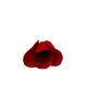 Искусственные цветы Роза бутон, 1 слой лепестков, бархат, красный, 85 мм