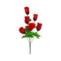 Штучні квіти Букет Троянд "Слава Україні", 7 голів, 525 мм