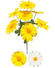 Искусственные цветы Букет Ромашки, белый и желтый, 7 голов, 500 мм