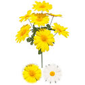 Штучні квіти Букет Ромашки, білий та жовтий, 7 голів, 500 мм