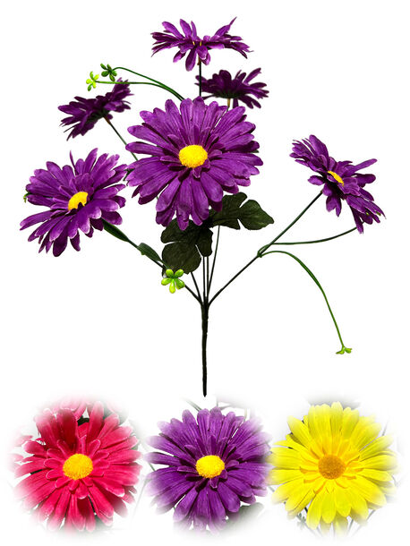 Искусственные цветы Букет Герберы, 6 голов, 420 мм