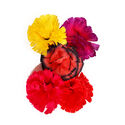 Искусственные цветы Гвоздика, шелк, микс расцветок, 95 мм